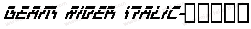 Beam Rider Italic字体转换